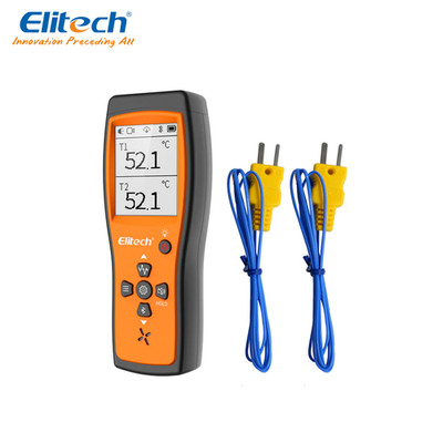 Elitech ICT-220 Digitales Thermometer Doppelsonde 2 Messwerte