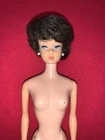 Gorgeous! Vintage Barbie Brunette Bubble Cut Earrings Beautiful Doll