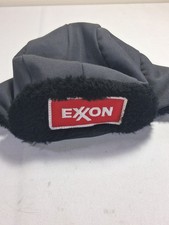VINTAGE EXXON TRAPPER HAT, GAS STATION ATTENDANT UNIFORM HAT. EXXON OIL