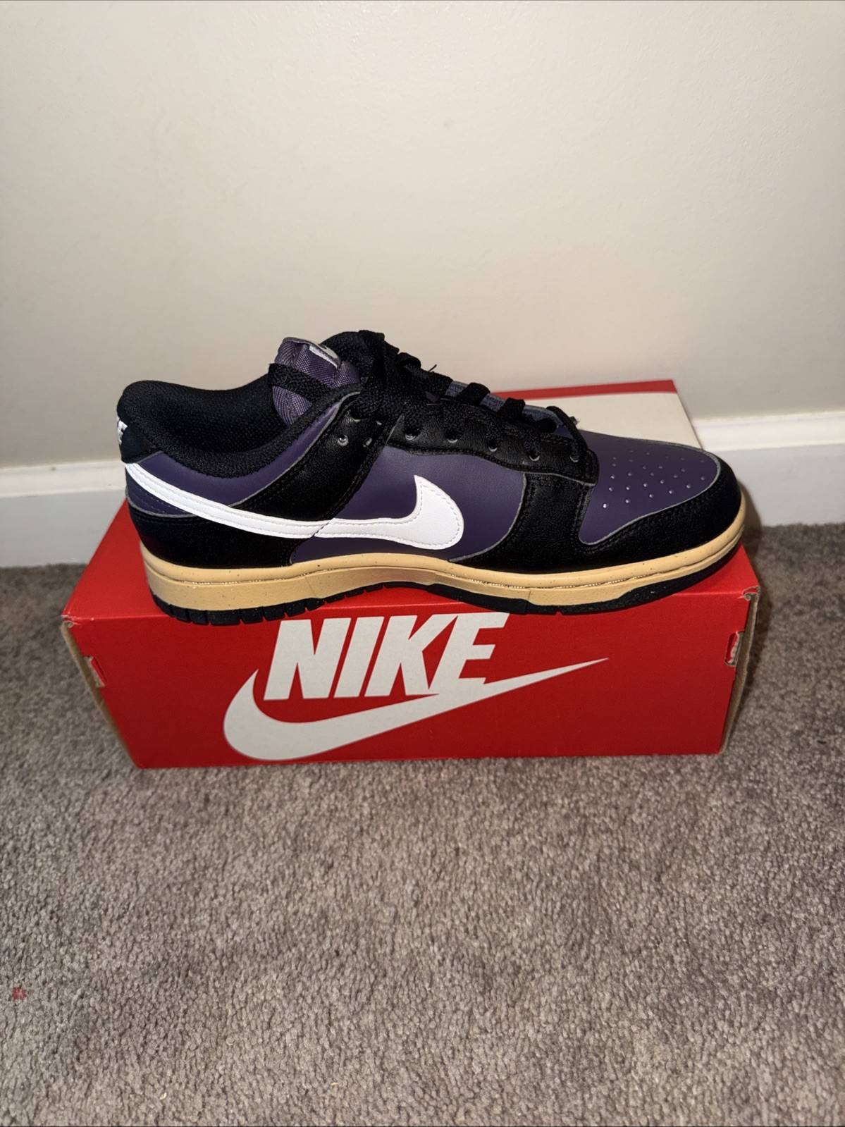 WMNS Nike Dunk Low NN/Dark Raisin-White-Black (DD1873-500) Size: 6.5W/(NIB) thumbnail 9