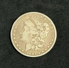 1881-P Morgan Silver $1 Dollar - 90% US Coin  #002