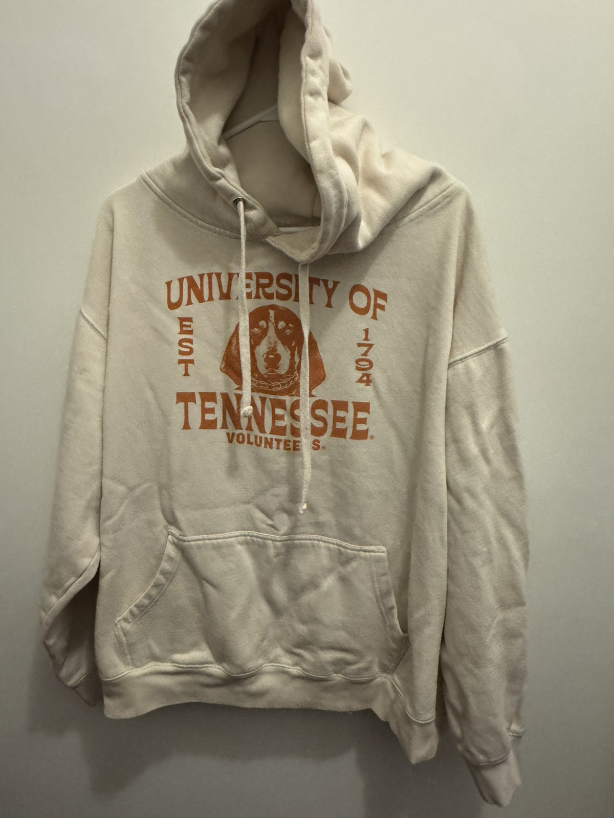 Tennessee Volunteers Uscape Apparel Cream Pullover Hoodie - 2XL