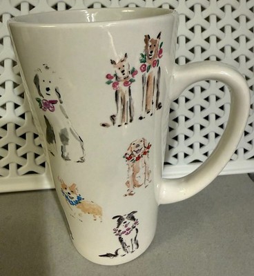 Dogs Puppies Coffee Tea Latte Mug 12oz/6'' Tall Cup Puppy Sunday Morning Ceramics