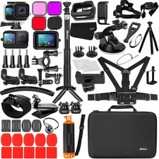Accessories Kit for Gopro Hero 13 12 11 10 and 9 Black Battery Cover Door Waterp