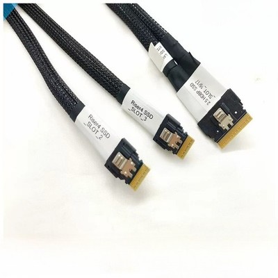 SFF8654 8i to 2 8654 4iSAS built-in array data cables split in half