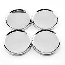 RTRHINOTUNING 63mm Wheel Center Caps OD:63mm/2.48in, ID:57.3mm/2.26in Chrome