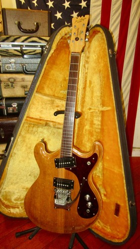 1966 Mosrite Joe Maphis Model I Natural w/ Vintage Hard Case - Picture 2 of 9