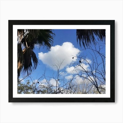 Wolke am Himmel 1 Kunstdruck gerahmt Wandbild Poster Leinwanddruck Bild