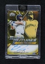 2025 Topps Chrome Black Super Futures Gold Refractor 2/50 Sal Frelick Auto 16wc