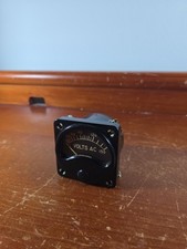 Aircraft Volts Indicator Gauge Vintage For Parts Or Repair