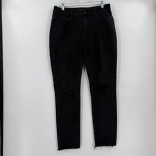 Judy blue slim fit distressed black jeans 11/30