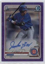 2020 Bowman Draft Chrome Picks Purple Refractor 205/250 Jordan Nwogu Auto a8r