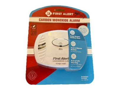 First Alert Carbon Monoxide Alarm : 9V Battery Included, New Sealed