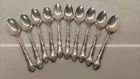 Wallace Sterling Silver Feliciana Demitasse Spoons – Set of 10 – No Monograms