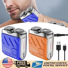 Double-Ring Pocket Shaver Mini Men's Shaver Portable Beard Travel Shaver Gift