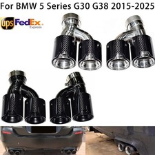 For Bmw 5 Series G30 G38 2015-25 Dual Muffler Tip 70mm 2.75 Tailpipe 7.5 Wide