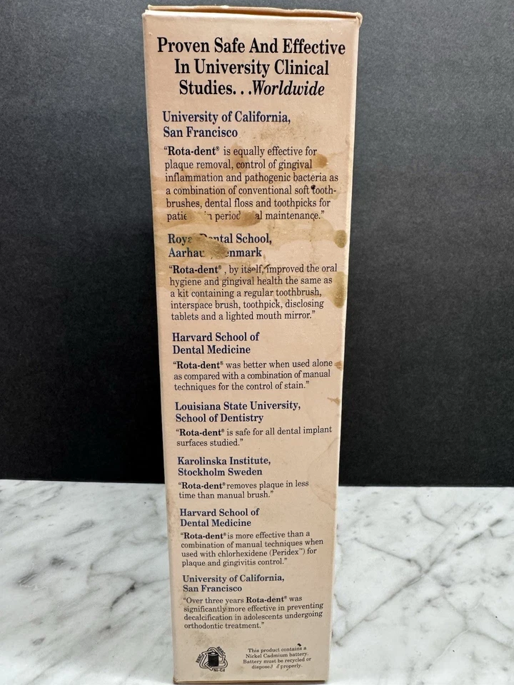 Cepillo de dientes eléctrico giratorio profesional Rota-Dent, cepillos con soporte cargador Foto 4 de 4