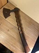 Outdoor Target Throwing Axe - Viking Tomahawk Hatchet  Leather Sheath