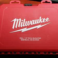 Milwaukee 14 Drive Socket Set Saemetric 48-22-9044 Open Box New Never Used Milwaukee 14 Drive Socket Set Saemetric 48-22-9044 Open Box New Never Used