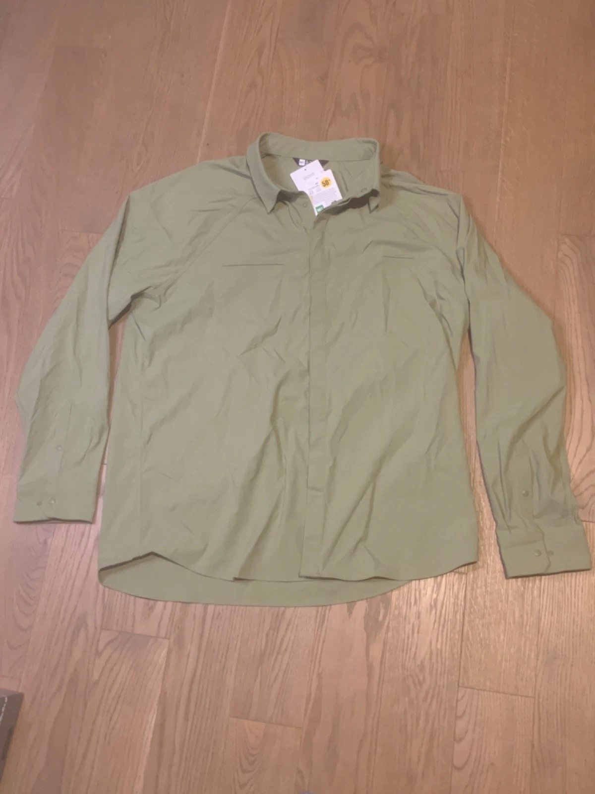 MEC UPF 50+ sun protection Long Sleeve Button Up Men's XL NWT (N03262000)