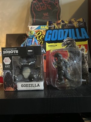 Godzilla Bundle Handmade by Robots 211 and Super7 godzilla  55 Reaction figure