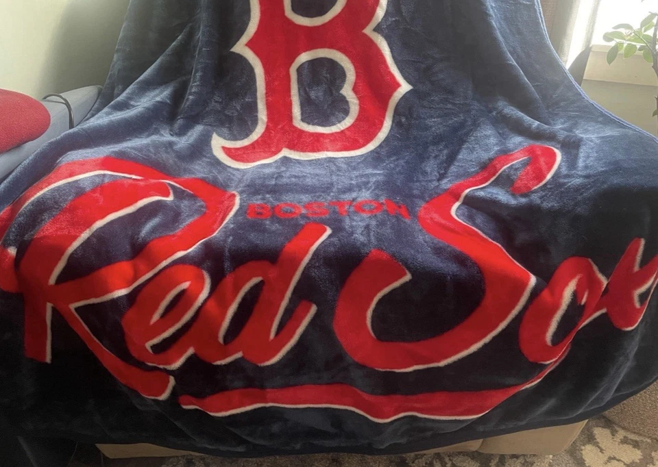 MLB Authentic Boston Red Sox Plush Blanket - NEW - The Northwest Group 50" x 60" - Image 2 of 4