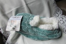 Muk Luks Slippers mint green Size S/M 5-7 Ballerina non slip Slippers NWT