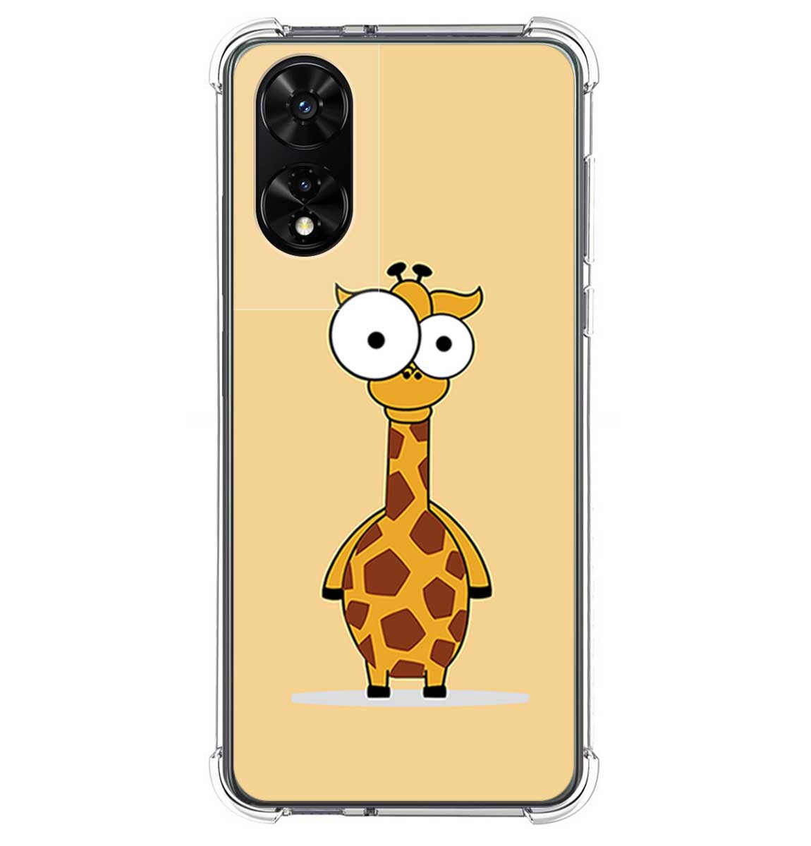 Cover Silicone per TCL 505 Disegno Giraffa Disegni