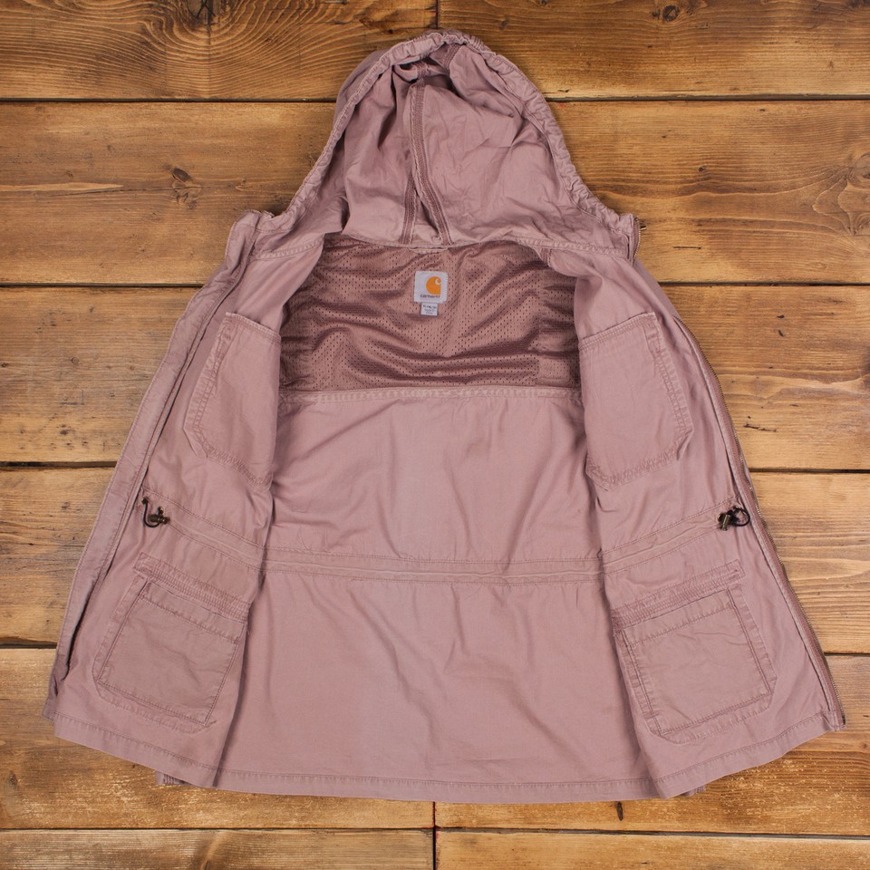 Vintage Carhartt Workwear Jacket XL El Paso Utility Pink Womens Zip eBay