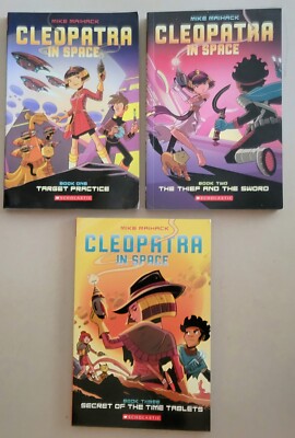 Cleopatra in Space Books 1, 2, 3 - By Maihack, Mike - EACH SIGNED WITH DRAWING!
