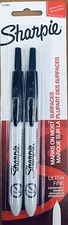 Sharpie Quick Dry RETRACTABLE Permanent ULTRA Fine-Point Markers Black 2 PACK