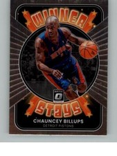 2021-22 Donruss Optic Chauncey Billups 8 Winner Stays Detroit Pistons