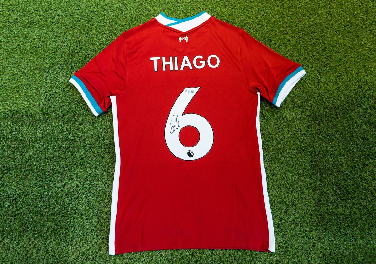 Liverpool Thiago Alcantara Jersey Number Thiago Alcantara Signed