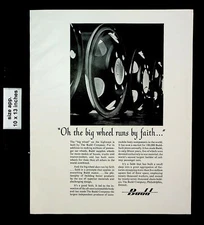 1949 The Budd Company Big Wheel Vintage Print Ad 26395