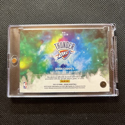 🔥🔥JOSH GIDDEY 2021-22 Panini Origins Jumbo Patch RC OKC 🔥🔥JOSH GIDDEY 2021-22 Panini Origins Jumbo Patch RC OKC