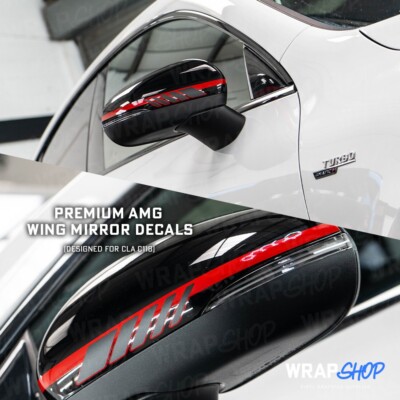 PREMIUM Mercedes AMG Wing Mirror Decals for CLA/CLA45s C118