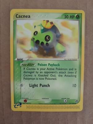 Pokemon Cacnea 57/100 Ex Sandstorm E-Series NM See Pictures