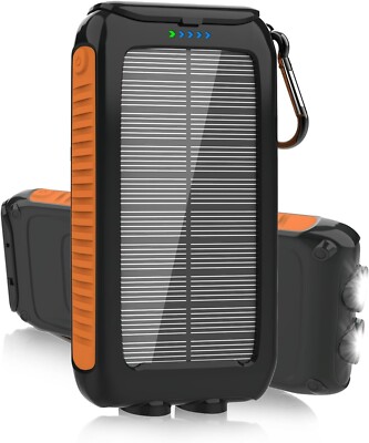 Solar Charger Power Bank 49800Mah - Portable Fast Charging Power Bank