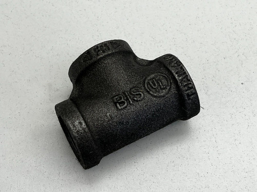 Lot of (18) BIS Black Iron Pipe 1/2" NPT Threaded Tee T Fitting