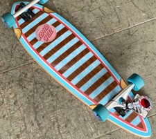 Santa Cruz Decoder Wave TEAL RED Pintail Longboard SKATEBOARD Complete 9.2"x33"