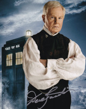 DEREK JACOBI signed autograph 20x25cm DOCTOR WHO in person autograph DR WHO COA