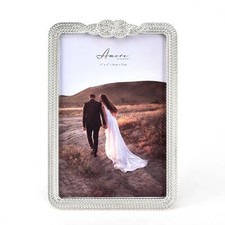 Image of Amore Silverplated Infinity 3D Knot Frame - 4" x 6"