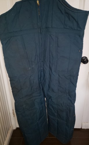 Samco sportswear Heavy Duty Nylon Canvas Quilted Low Bib Overalls 3XL Tall