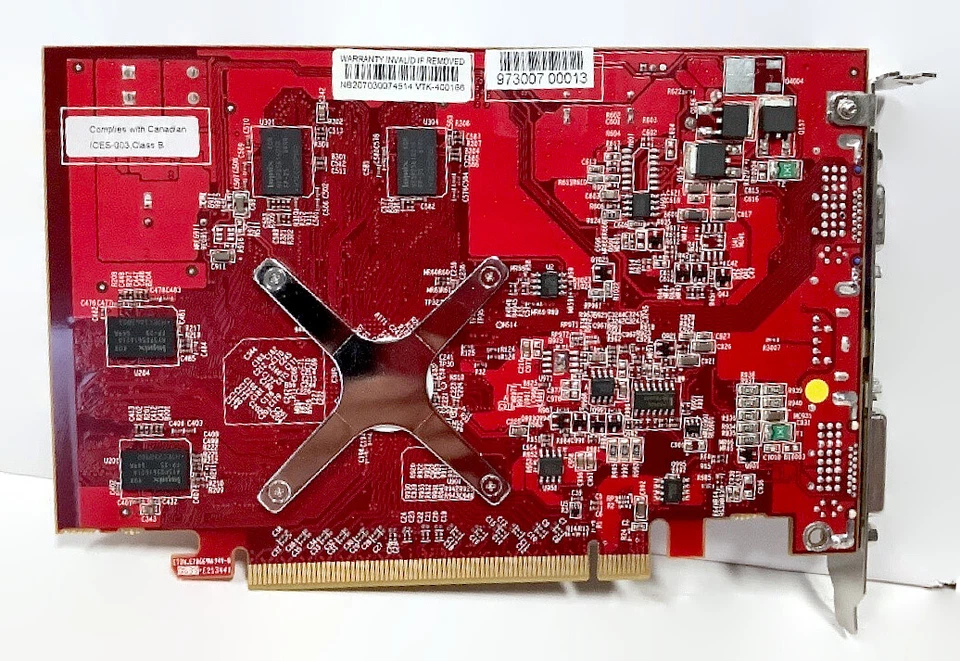 VisionTek 400166 Radeon X1550 PCIe 256MB DDR2 VGA Video Graphics Card - Image 2 of 4