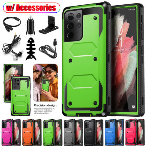 For Samsung Galaxy S21 Ultra S21 Plus Phone Case Dual Shockproof Cover Accessory