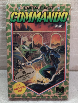 Commando 1985 Data East Commodore 64 Big Box