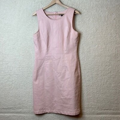 Chadwicks of Boston Womens Pink Jumper Dress Stretch Sleeveless
