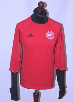 Dänemark Nationalmannschaft Spieler Fußball Training Pullover EM 2016 Adidas Gr. S