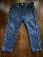 Levis 501 93 Premium Blue Denim Jeans Sz 31 Hemmed San Francisco Medium Wash