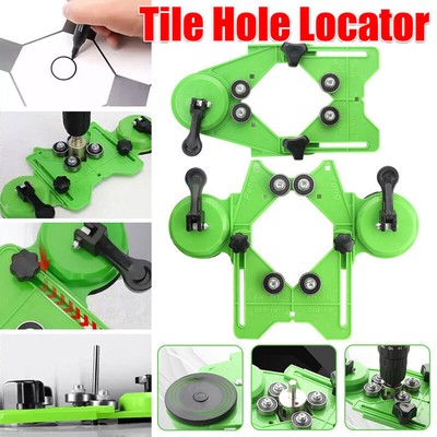 Adjustable Diamond Drill Bit Tile Glass Openings Locator Hole Saw Guide Tool